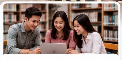 Mahasiswa belajar